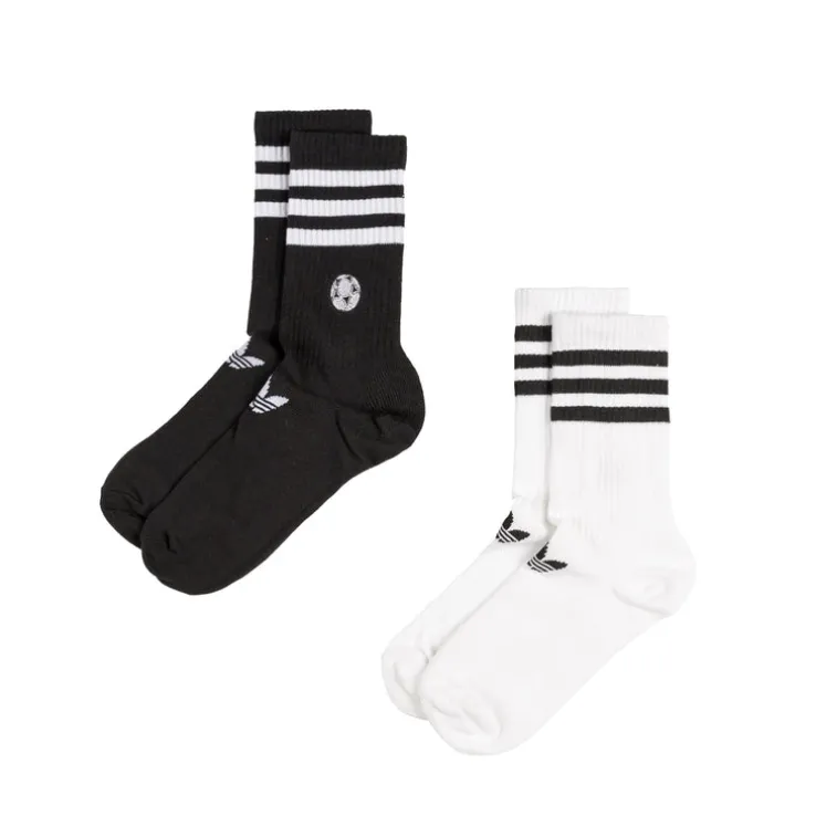 Adidas Embroidered Football Crew Socks 2 Pairs