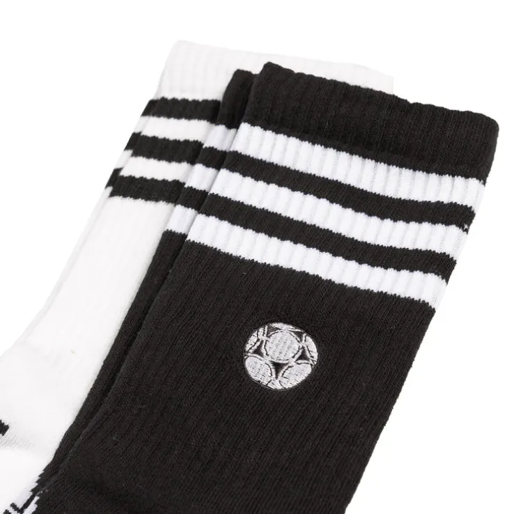 Adidas Embroidered Football Crew Socks 2 Pairs