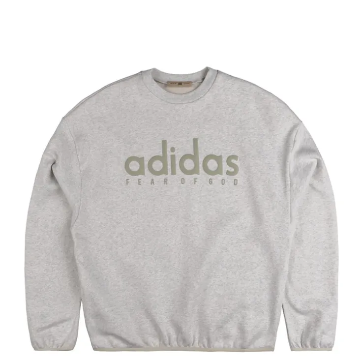 Adidas x Fear Of God Athletics Heather Fleece Crewneck