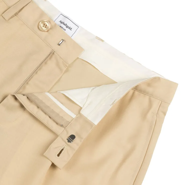 Asphaltgold Pleated Shorts