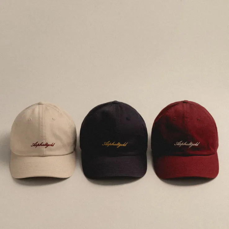 Asphaltgold Script Cotton Twill Cap