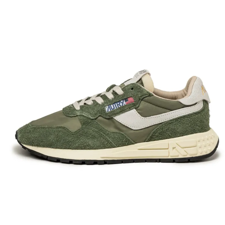 Autry Reelwind Low *Nylon / Hairy Suede / Cracked Leather*