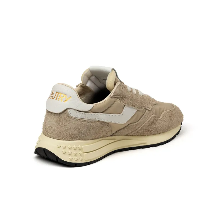 Autry Reelwind Low *Nylon / Hairy Suede / Cracked Leather*