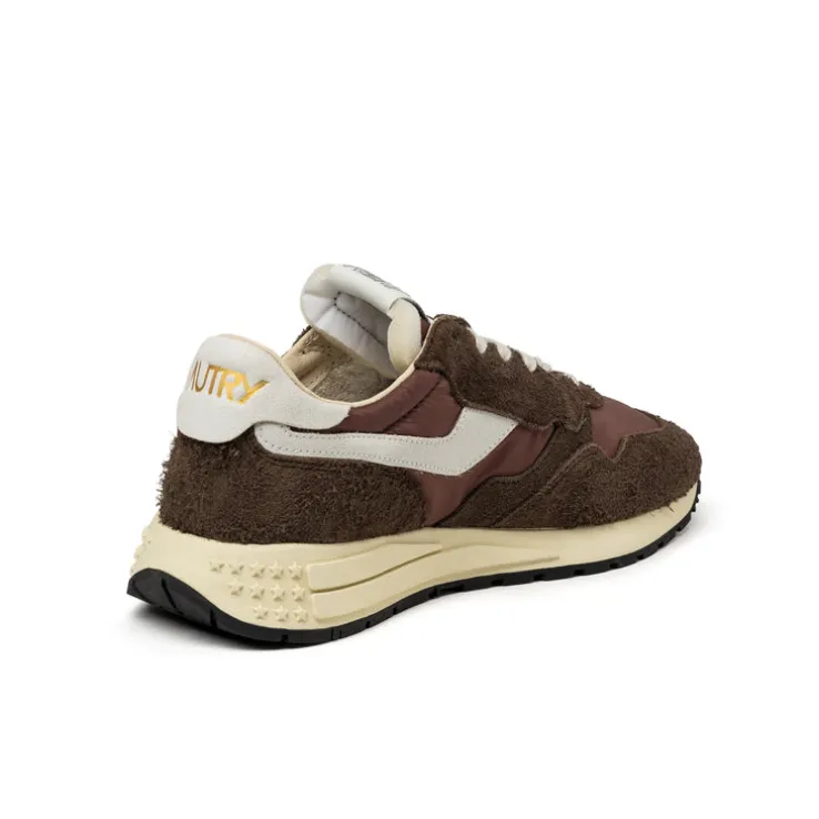 Autry Reelwind Low *Nylon / Hairy Suede / Cracked Leather*