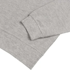 Autry Tonal Logo Waffle Long-Sleeve Polo