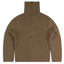 Courreges Ribbed Wool Trucker Sweater