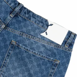 Daily Paper Monogram Denim Shorts
