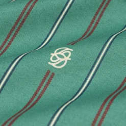 Drole de Monsieur Le Foulard Rayé Monogramme
