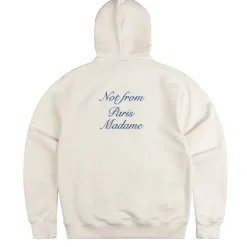 Drole de Monsieur Le Hoodie Slogan Cursive
