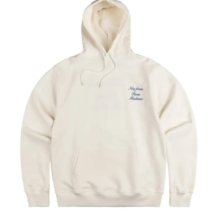 Drole de Monsieur Le Hoodie Slogan Cursive