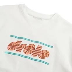 Drole de Monsieur Le Sweatshirt Pique Tennis Ecru