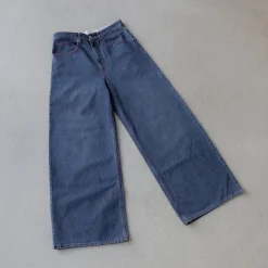 ERL Baggy Indiana Distressed Jeans Woven