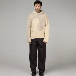 ERL Silk Swirl Knit Hoodie