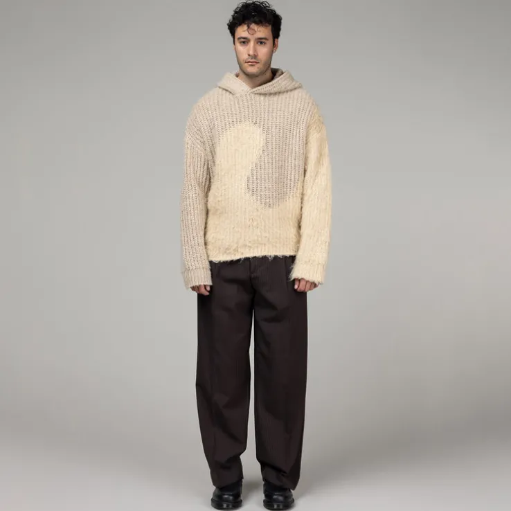 ERL Silk Swirl Knit Hoodie