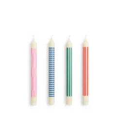 HAY Pattern Candle Set of 4