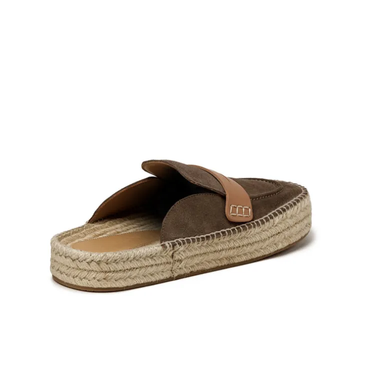 JW Anderson Suede Espadrille Loafer Mule