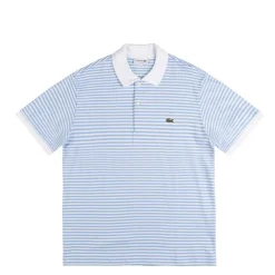 Lacoste Classic Fit Striped Petit Piqué Polo Shirt