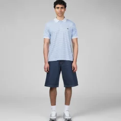 Lacoste Classic Fit Striped Petit Piqué Polo Shirt