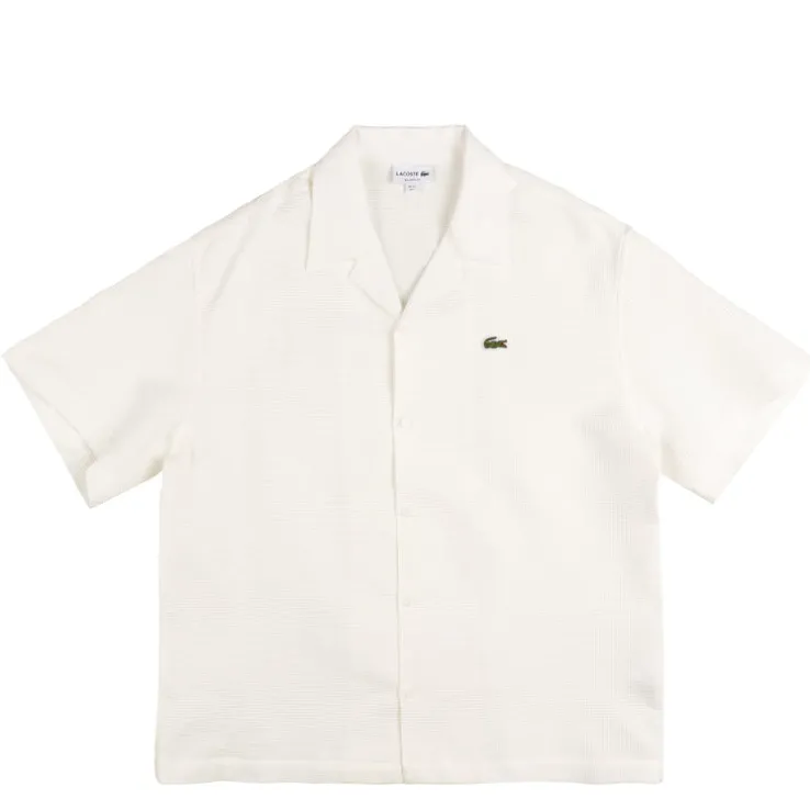 Lacoste Relaxed Fit Shirt With Structured Waffle Look