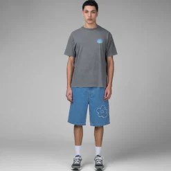 Marni Denim Shorts With Patch Detail