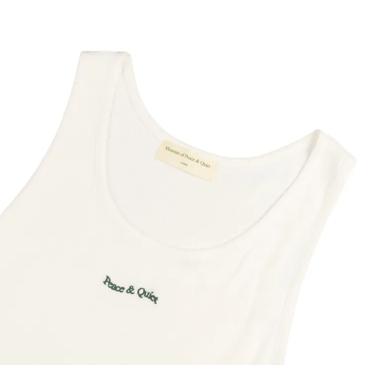 Museum of Peace & Quiet Wordmark Ribbed Tank Top