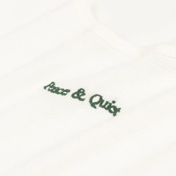 Museum of Peace & Quiet Wordmark Ribbed Tank Top