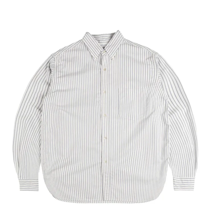 Nanamica Button Down Stripe Wind Shirt