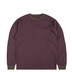 Needles L/S Crew Neck Tee - Cotton Stripe Jersey