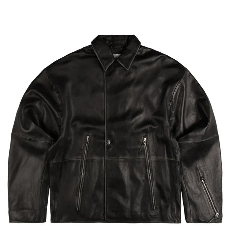 New Amsterdam Surf Association Leather Jacket Boxy Fit