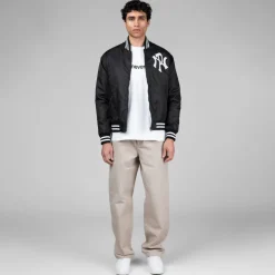 No Problemo NYP Nylon Varsity Jacket