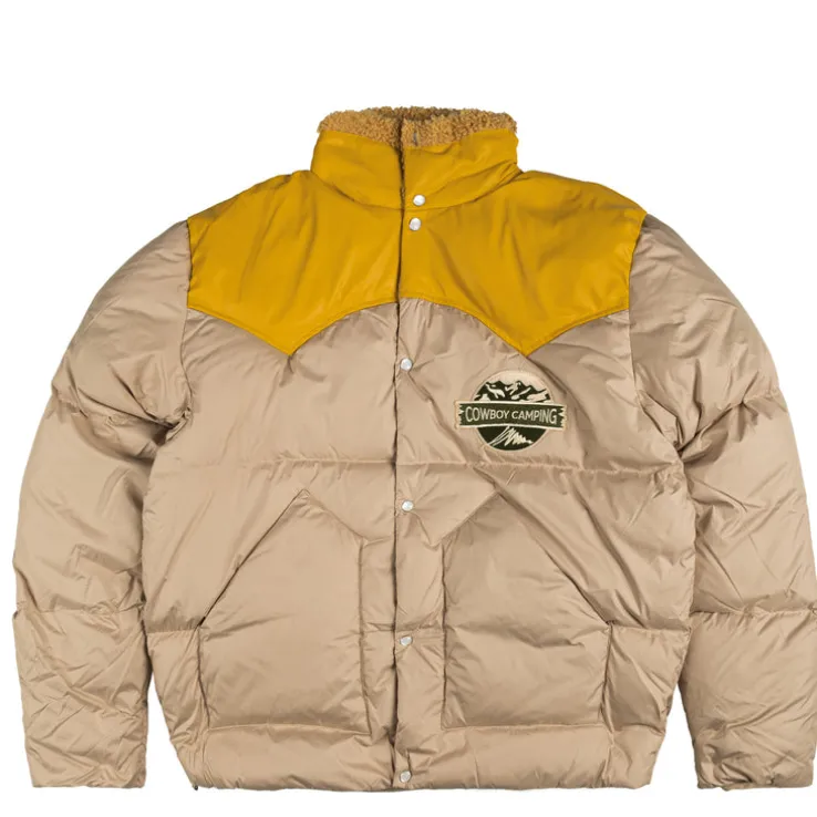 PAL Sporting Goods Cowboy Camping Down Leather Yoke Sherling Coat