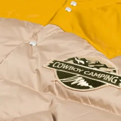 PAL Sporting Goods Cowboy Camping Down Leather Yoke Sherling Coat