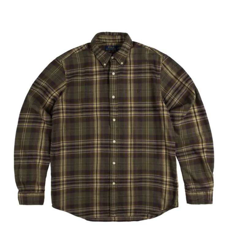 Polo Ralph Lauren Custom Fit Plaid Brushed Flannel Shirt