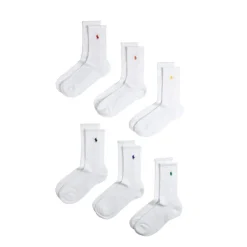 Polo Ralph LaurenCrew Socks 6 Pack