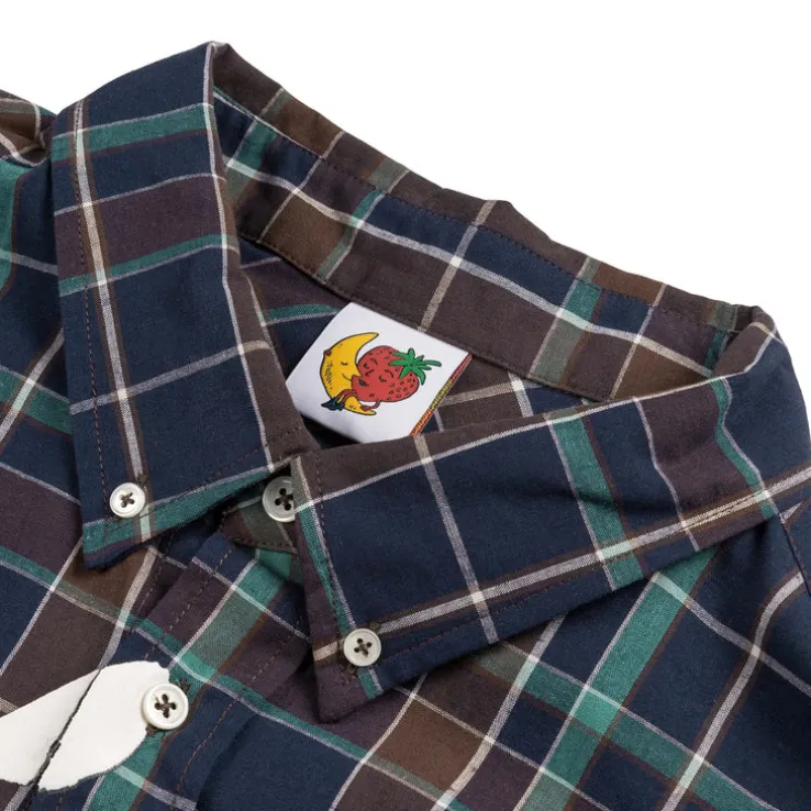 Sky High Farm Universe Hybrid Button Down Shirt Woven Knit