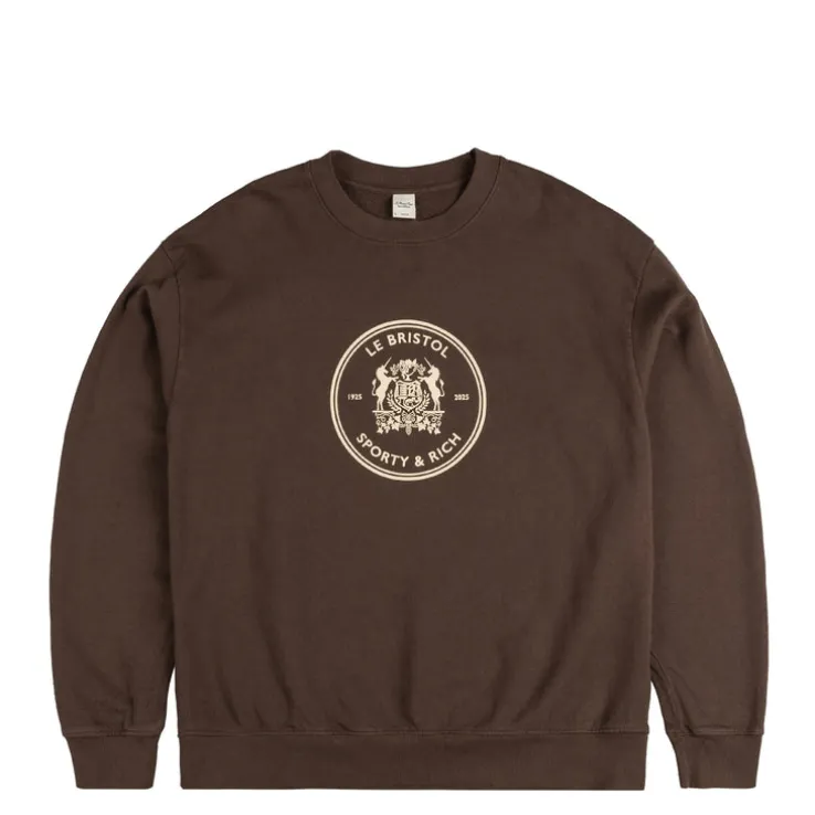 Sporty & Rich Bristol Crest 100th Crewneck