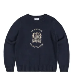 Sporty & Rich Bristol Crest Knitted Sweater