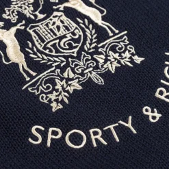 Sporty & Rich Bristol Crest Knitted Sweater