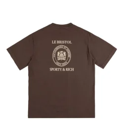 Sporty & Rich Crest Seal 100th T Shirt