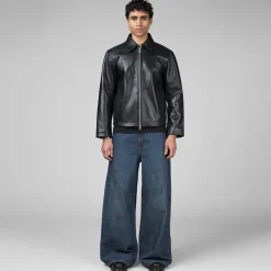 Sunflower Short Leather Jacket