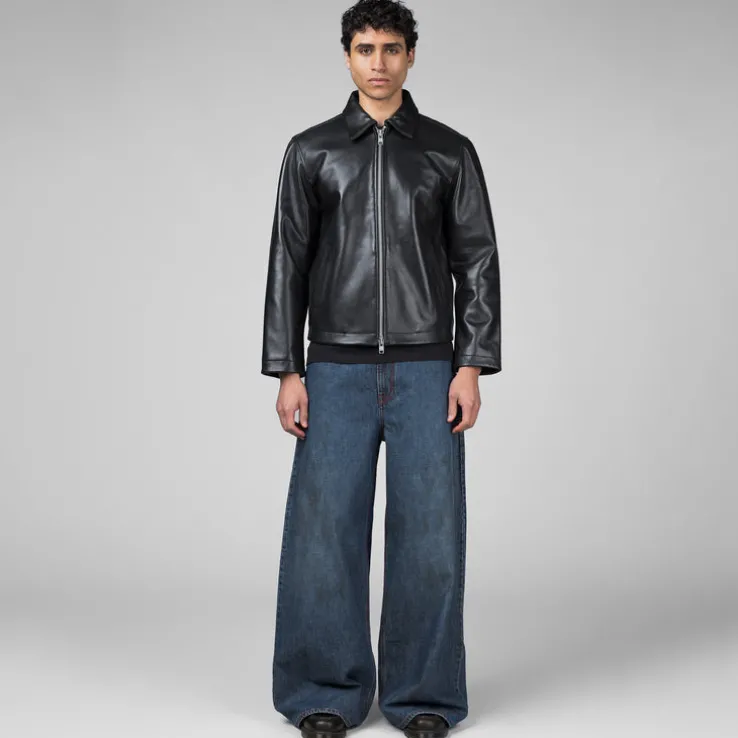 Sunflower Short Leather Jacket