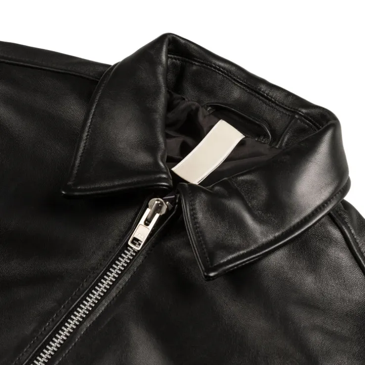 Sunflower Short Leather Jacket