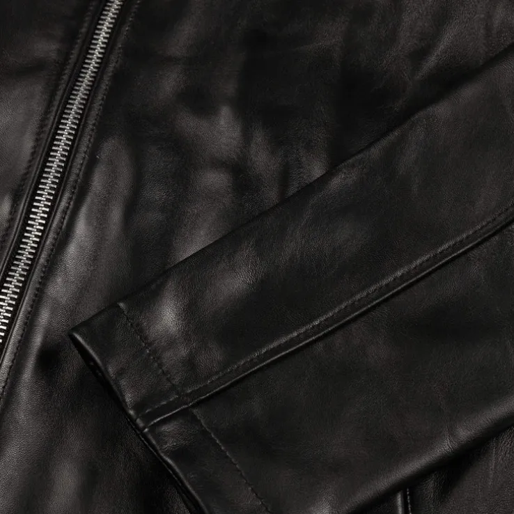 Sunflower Short Leather Jacket