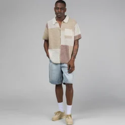 thisisneverthat Block Crochet Knit Shirt