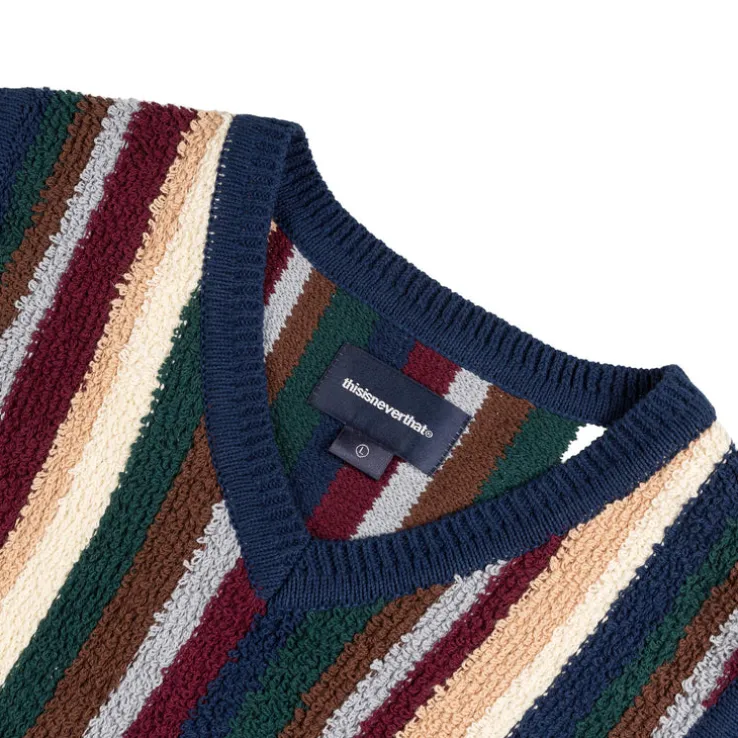 thisisneverthat Striped Knit Vest
