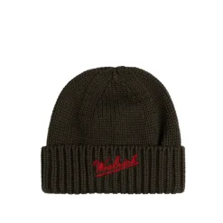 Woolrich Merino Wool Logo Beanie
